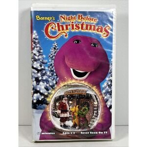 Barney's Night Before Christmas (VHS, 1999) - TESTED